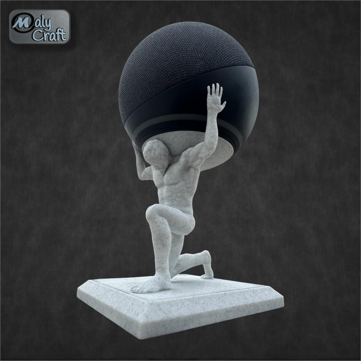 Support Alexa Echo Dot Atlas – Statue Titan pour enceinte intelligente