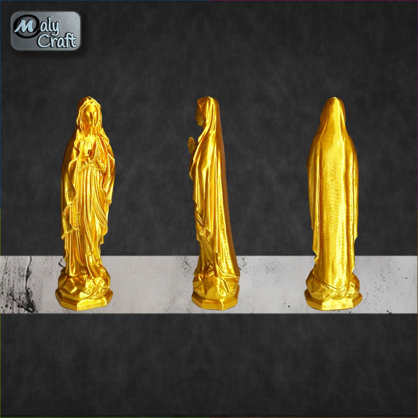 Statue Vierge Marie Pop Art – Décoration moderne colorée Made in France