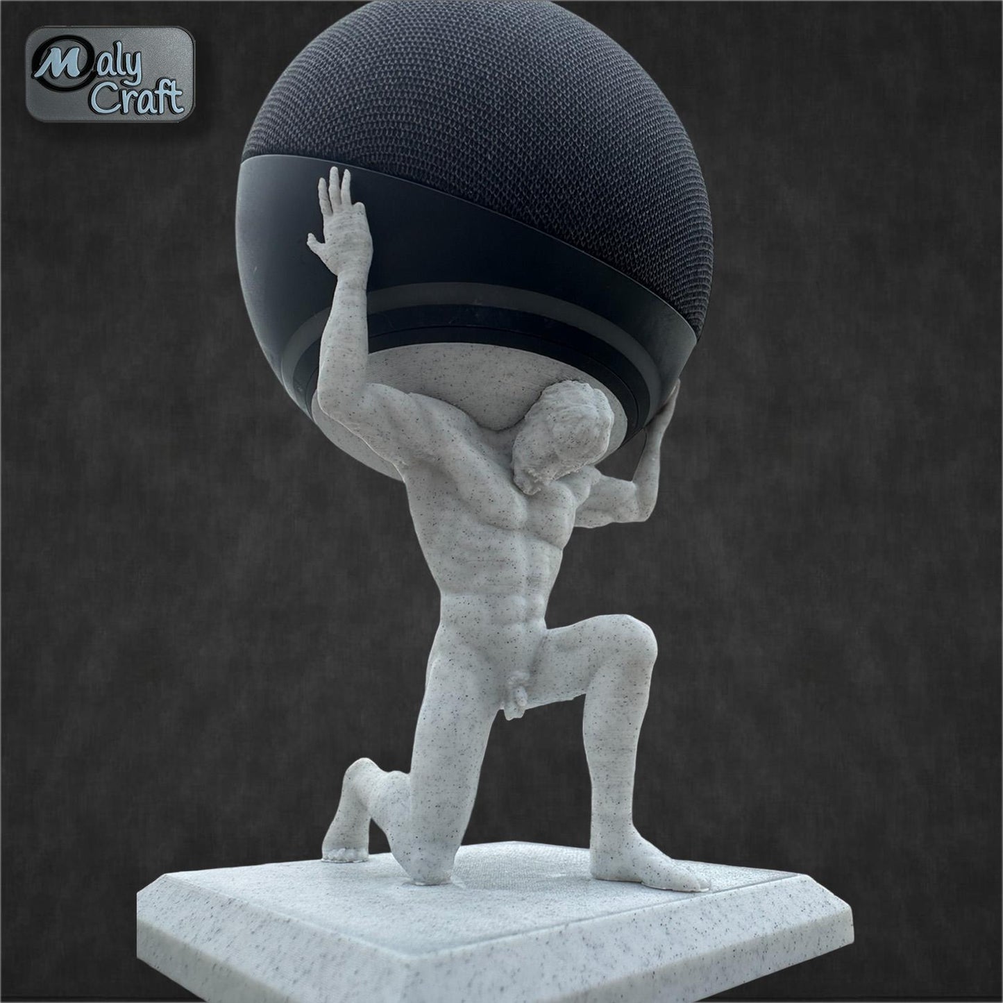 Support Alexa Echo Dot Atlas – Statue Titan pour enceinte intelligente