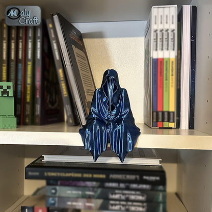 Statue “La Faucheuse” – Figurine fantôme assis 3D – Inspiration fantasy sombre Made in France