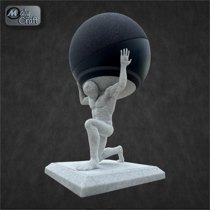 Support Alexa Echo Dot Atlas – Statue Titan pour enceinte intelligente