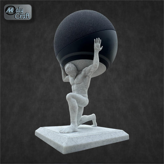 Support Alexa Echo Dot Atlas – Statue Titan pour enceinte intelligente