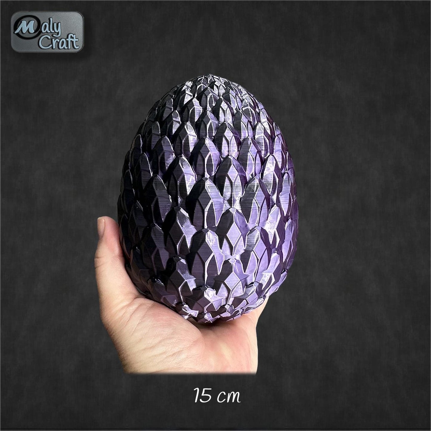 Œuf de dragon cristal – Cachette magique & écrin pour figurines articulées