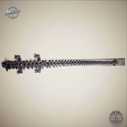 Dragon de Cristal Articulé avec Œuf – Figurine 3D Flexible & Décorative (Licence Cinderwing3D)