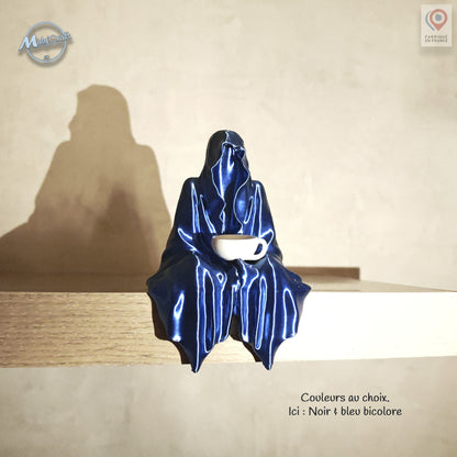 Statue “La Faucheuse” – Figurine fantôme assis 3D – Inspiration fantasy sombre Made in France