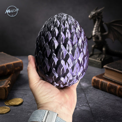 Dragon de Cristal Articulé avec Œuf – Figurine 3D Flexible & Décorative (Licence Cinderwing3D)
