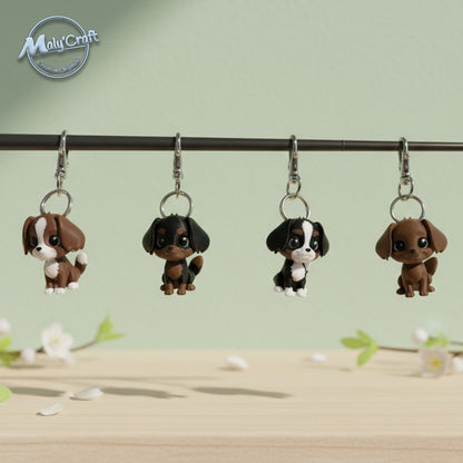 Porte-clé Cavalier King Charles en impression 3D – figurines chiots artisanales Maly’Craft