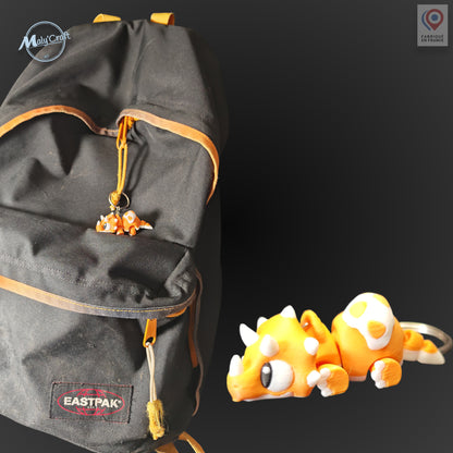 Porte-clé Dinosaure Articulé - T-Rex, Tricératops & Cie (Édition 3D)