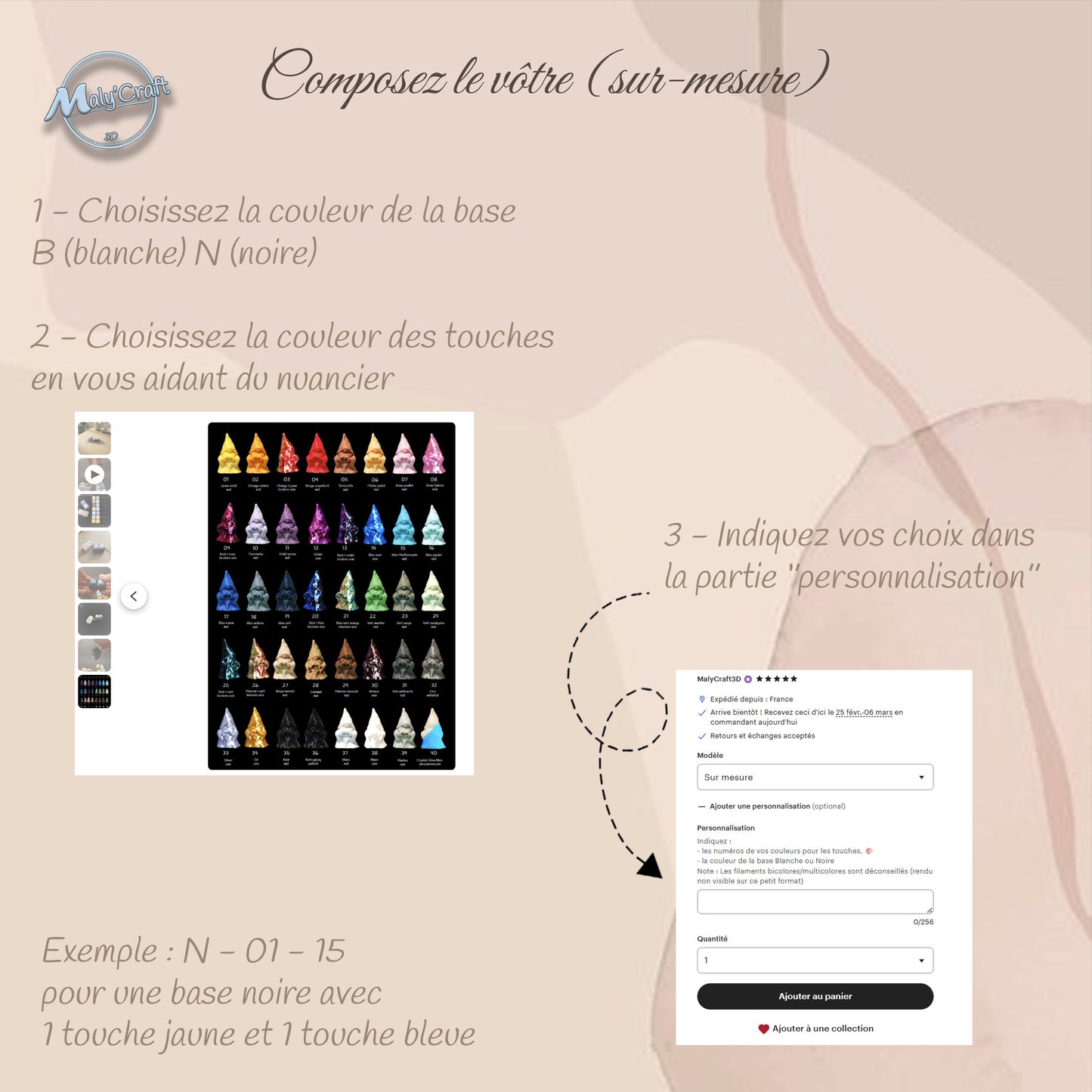 Clicker 4 Touches Z – Design Géométrique & Personnalisation Totale