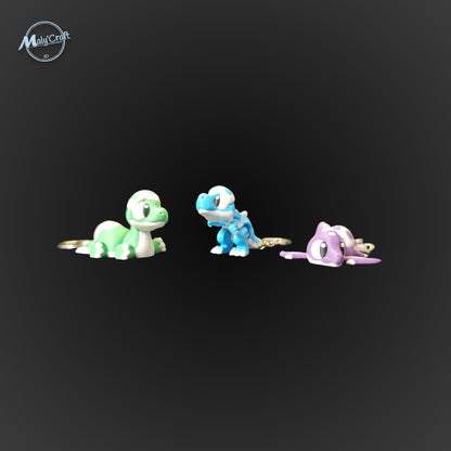 Porte-clé Dinosaure Articulé - T-Rex, Tricératops & Cie (Édition 3D)