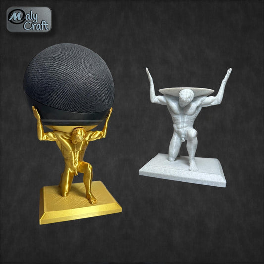 Support Alexa Echo Dot Atlas – Statue Titan pour enceinte intelligente