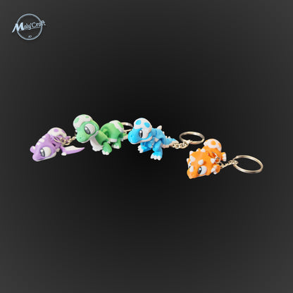 Porte-clé Dinosaure Articulé - T-Rex, Tricératops & Cie (Édition 3D)