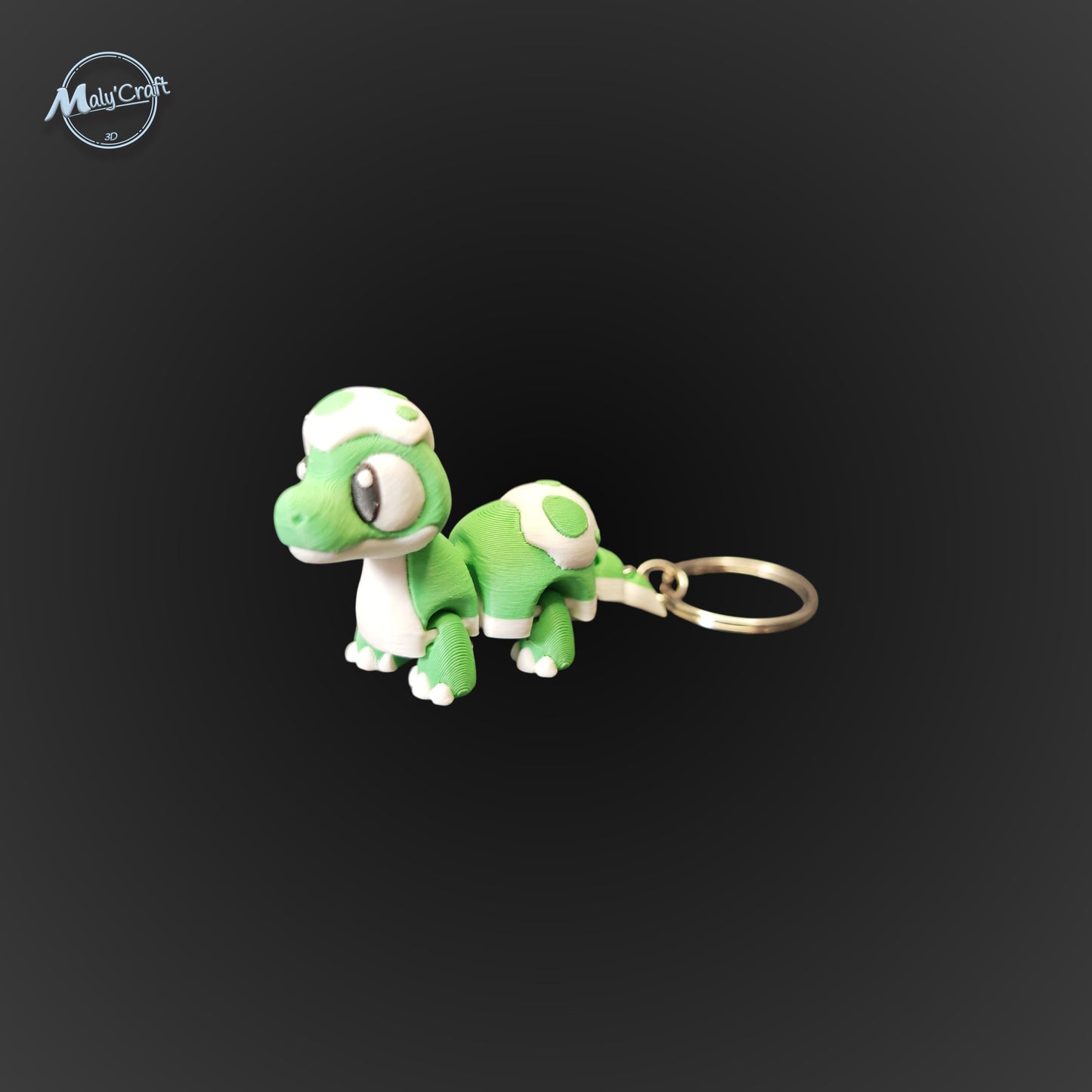 Porte-clé Dinosaure Articulé - T-Rex, Tricératops & Cie (Édition 3D)