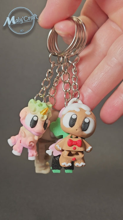 Porte-clés Fun & Fantasy - Figurine Articulée 3D de Précision