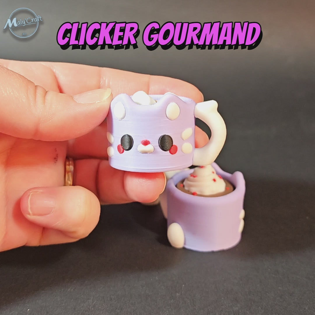 Vidéo clickers gourmands layers in green impression malycraft